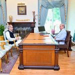 Former Federal Minister Khawaja Saad Rafiq calls on Prime Minister Muhammad Shehbaz Sharif