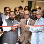 Federal Minister for National Heritage and Culture, Aurangzeb Khan Khichi along with Senator Irfan Siddiqui and Chairperson Pakistan Academy of Letters, Dr. Najeeba Arif inaugurate the renovation work of Sheikh Ayaz Hall at Academy of Letters.