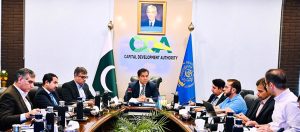 The Chairman CDA, Chief Commissioner Islamabad and DG Civil Defense, Muhammad Ali Randhawa chairs a 12th CDA Board meeting at CDA headquarter.