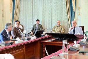 A delegation from Arizona State University led by founder and chairman of Cintana Education Doug Becker meet Prime Minister Muhammad Shehbaz Sharif