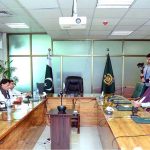 Federal Ministers, Rana Sanaullah, Engineer Amir Muqam and Sardar M. Yousaf, are presiding over a meeting with senior leadership of Pakistan Muslim League, AjK, in federal capital