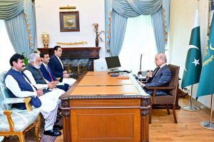 Member of the National Assembly, Sardar Ghulam Abbas calls on Prime Minister Muhammad Shehbaz Sharif