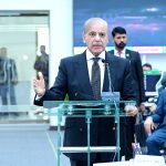 Prime Minister of Pakistan Muhammad Shehbaz Sharif addresses at National Emergency Response Center. 