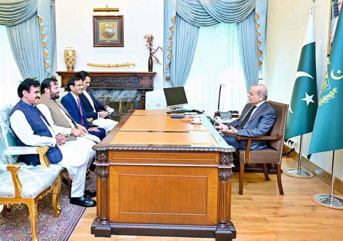 Member of the National Assembly Muhammad Idrees calls on Prime Minister Muhammad Shehbaz Sharif
