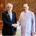 Deputy Prime Minister and Foreign Minister, Senator Mohammad Ishaq Dar, calls on Dato’ Seri Anwar Ibrahim, Prime Minister of Malaysia