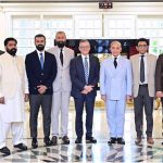 Prime Minister Muhammad Shehbaz Sharif in a group photo with the delegation from Arizona State University