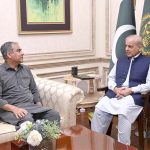 Federal Minister for Interior Mohsin Naqvi calls on Prime Minister Muhammad Shehbaz Sharif