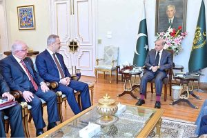 Minister for Foreign Affairs of the Republic of Turkiye, Hakan Fidan and Minister for National Defence of the Republic of Turkiye Yasar Guler calls on Prime Minister Muhammad Shehbaz Sharif