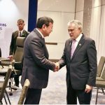 Deputy Prime Minister and Foreign Minister, Senator Mohammad Ishaq Dar meets with Minister of Foreign Affairs and International Cooperation of the Kingdom of Cambodia, Prak Sokhonn on sidelines of 32nd ARF in Kuala Lumpur