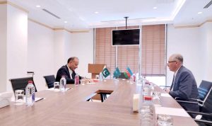 Federal Minister for Climate Change and Environmental Coordination Dr. Musadik Malik in a bilateral Meeting with H.E. Mukhtar Babayev, President COP-29 and Special Envoy on Environment to the President of Azerbaijan in Federal Capital