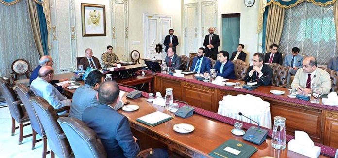A delegation of renowned businessmen meet with Prime Minister Muhammad Shehbaz Sharif