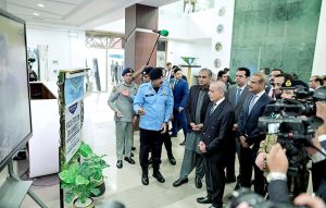 - Prime Minister Muhammad Shehbaz Sharif receives briefing regarding the facilities at the Safe City Capital Command and Control Center