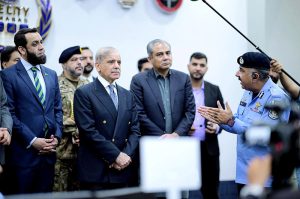 - Prime Minister Muhammad Shehbaz Sharif receives briefing regarding the facilities at the Safe City Capital Command and Control Center