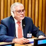 Deputy Prime Minister and Foreign Minister, Senator Mohammad Ishaq Dar, representing Pakistan at the opening segment of the UN High-Level International Conference on "The Peaceful Settlement of the Question of Palestine and the Implementation of the Two-State Solution" being co-hosted by Saudi Arabia and France.