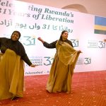 Women of Pakistan and Rwanda performing traditional dance of Rwanda on the occasion of Celebrating Rwanda’s 31 Years of Liberation at Rwanda High Commission