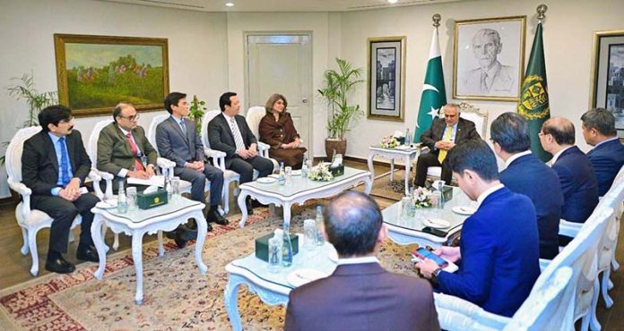 ASEAN Heads of Missions in Pakistan including Myanmar, Brunei Darussalam, Vietnam, Thailand, Philippines, Malaysia, and Indonesia called on the Deputy Prime Minister and Foreign Minister, Senator Mohammad Ishaq Dar ahead of his participation in the 32nd ARF Ministerial Meeting later this week, at MoFA