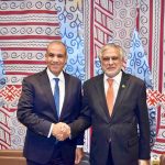 Deputy Prime Minister and Foreign Minister , Senator Mohammad Ishaq Dar, met with the Foreign Minister of Egypt, Dr. Badr Abdelatty, on the sidelines of the International Conference on the Two-State Solution.