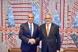 Deputy Prime Minister and Foreign Minister , Senator Mohammad Ishaq Dar, met with the Foreign Minister of Egypt, Dr. Badr Abdelatty, on the sidelines of the International Conference on the Two-State Solution.