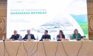 Federal Minister for Climate Change and Environmental Coordination, Dr. Musadik Malik, represented Pakistan at the Heads of Delegation (HoD) retreat held in Shamakhi, Azerbaijan.