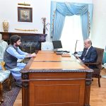 Special Assistant to Prime Minister for Tribal Affairs Mubarak Zeb calls on Prime Minister Muhammad Shehbaz Sharif