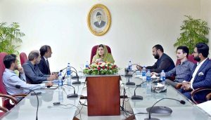 Parliamentary Secretary on National Heritage and Culture Division Ms.Farah Naz Akbar chairs a Meeting at QMMB