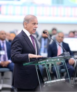 Prime Minister Muhammad Shehbaz Sharif addresses at National Emergencies Operations Centre.