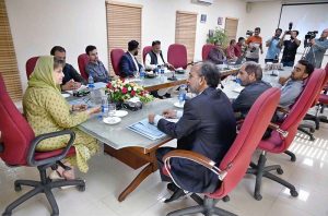 Parliamentary Secretary on National Heritage and Culture Division Ms.Farah Naz Akbar chairs a Meeting at QMMB