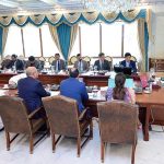 A delegation of international E-commerce Company Alibaba Group, led by President of International Markets James Dong meets with Prime Minister Muhammad Shehbaz Sharif