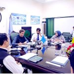ederal Minister for Water Resources. Mian Muhammad Mueen Wattoo chairing a meeting on Water Challenges Demand Scientific Solutions during his visit to PCRWR Head Office.