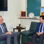 Federal Minister for Petroleum, Ali Pervaiz Malik, held a meeting with the Australian High Commissioner to Pakistan, H.E. Mr. Neil Hawkins.