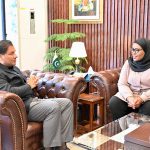 The High Commissioner of the Republic of Rwanda to Pakistan, Fatou Harerimana calls on the Chairman Capital Development Authority (CDA) and Chief Commissioner Islamabad, Muhammad Ali Randhawa at CDA Headquarters