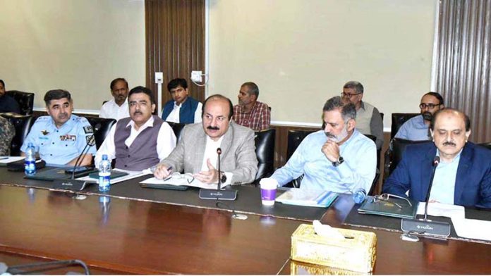 Chairman Prime Minister’s Youth Programme, Rana Mashood Ahmed Khan while addressing a meeting on National Youth Games