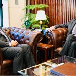 The Deputy Head of Mission at the Embassy of the Netherlands in Pakistan, Hajo Provó Kluit calls on Chairman Capital Development Authority (CDA) and Chief Commissioner Islamabad, Muhammad Ali Randhawa at CDA Headquarters