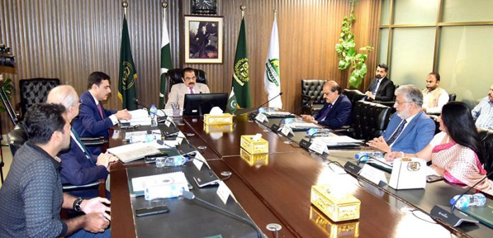 PM Adviser on Inter-Provincial Co-ordination, Rana Sana Ullah khan is presiding over PSB 34th meeting Federal Secretary, Mohyudin Wani, and DG Sports Board are also present on the occasion in Federal Capital