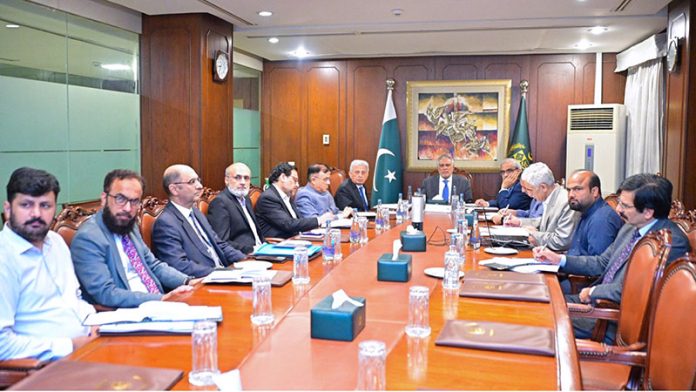 Deputy Prime Minister and Foreign Minister, Senator Mohammad Ishaq Dar, chairs a committee meeting to review the sugar availability situation in the country