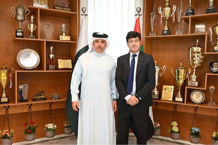 Consul General of Pakistan, Hussain Muhammad meets Acting Consul General of Bahrain, Tariq Khalid Ibrahim to enhance bilateral cooperation and community welfare in the UAE
