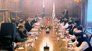 Deputy Prime Minister and Foreign Minister, Senator Mohammad Ishaq Dar meets with Acting Afghan Foreign Minister Amir Khan Muttaqi, along with senior-level delegations from both sides.