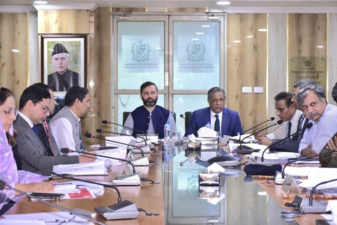 Federal Minister for Human Rights Senator Azam Nazeer Tarar, Senator Dr. Afnan Ullah Khan and Secretary MoHR Mr. Abdul Khalique Shaikh chair the 8th Meeting of the National Task Force on Human Rights