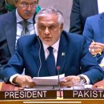 Deputy Prime Minister and Foreign Minister, Senator Mohammad Ishaq Dar delivers remarks at the high-level open debate of the UN Security Council on “Promoting International Peace and Security through Multilateralism and Peaceful Settlement of Disputes”.