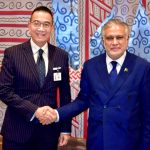 Deputy Prime Minister and Foreign Minister, Senator Mohammad Ishaq Dar, meets with Thailand’s Foreign Minister, Maris Sangiampongsa, on the sidelines of high-level events during Pakistan’s Presidency of the UN Security Council