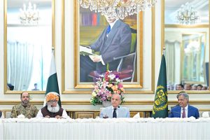 Prime Minister Muhammad Shehbaz Sharif in Jirga of Tribal leaders
