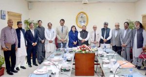 Federal Minister for National Heritage and Culture, Muhammad Aurangzeb Khan Khichi, chairing the 99th meeting of QMMB in provincial capital
