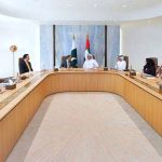 A high-level Government of Pakistan delegation, led by Bilal Azhar Kayani, Minister of State for Finance and Railways and Head of the Prime Minister's Delivery Unit in a meeting with Khalid Ali Al Bustani, Director General, Federal Tax Authority, UAE