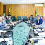 Federal Minister for National Food Security and Research, Rana Tanveer Hussain, chairs a high-level meeting on the revival of the cotton sector at the Ministry
