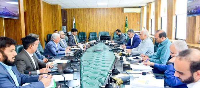 Federal Minister for National Food Security and Research, Rana Tanveer Hussain, chairs a high-level meeting on the revival of the cotton sector at the Ministry