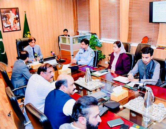 A key meeting on the arrangements for the annual Urs of Bari Imam (RA) under the chairmanship of Federal Minister for Railways, Muhammad Hanif Abbasi