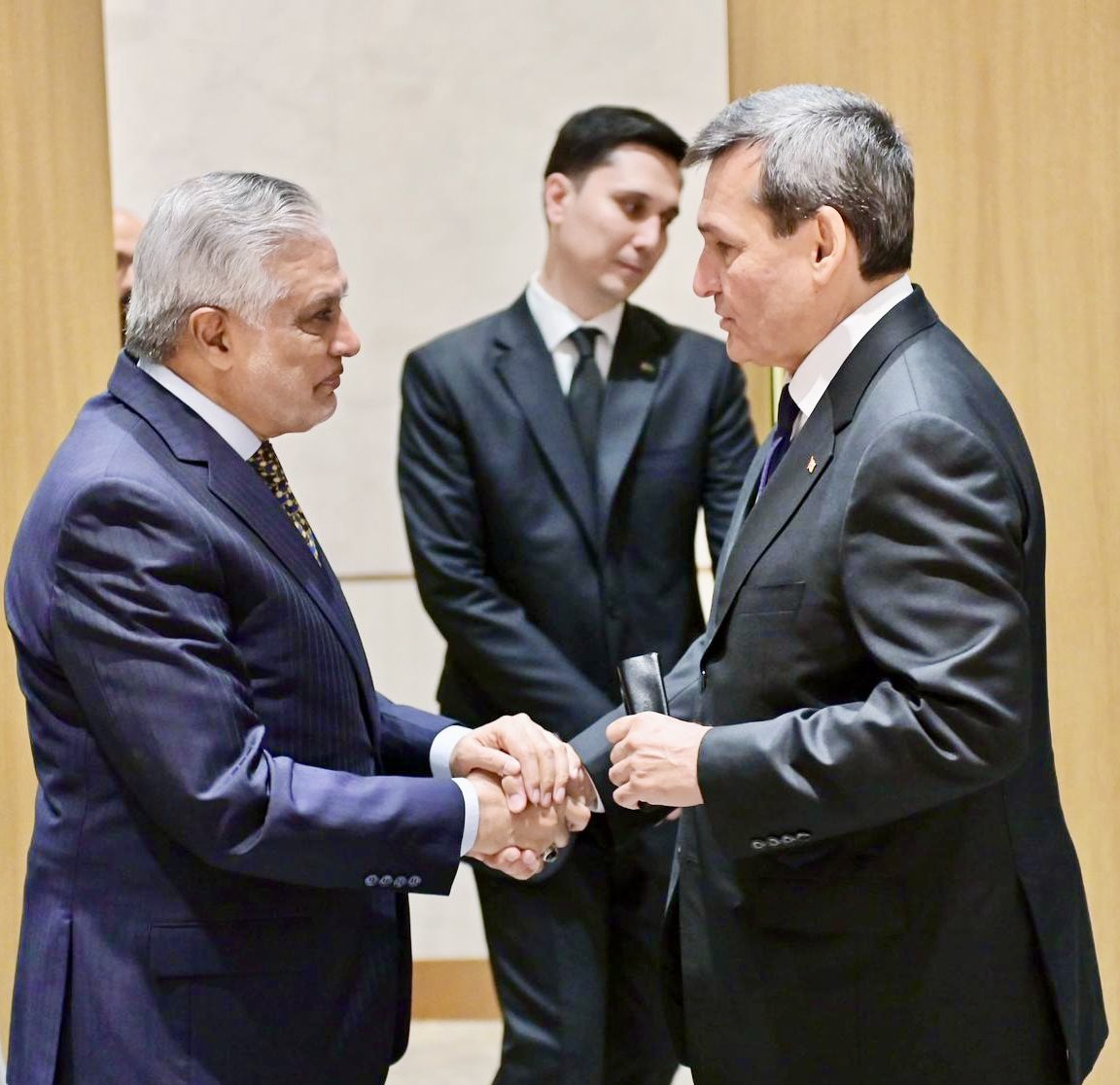 DPM Dar, foreign ministers of Azerbaijan, Turkmenistan agree to strengthen bilateral ties