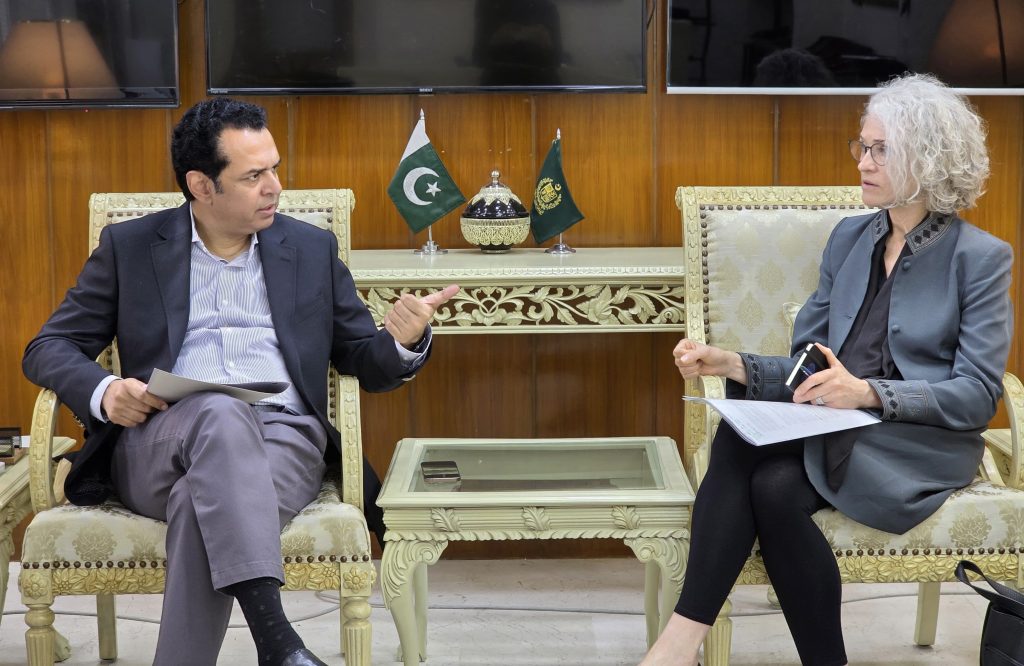 Talal Chaudhry meets UNAMA Chief, discuss Afghanistan and regional security