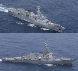 PNS Shamsheer conducts exercise with USS Fitzgerald in North Indian Ocean