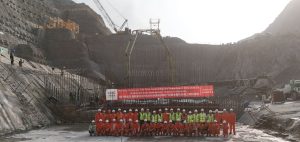 Mohmand hydropower powerhouse construction progresses with initial concrete placement